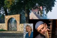 Collage aus Kirche Depekolk, Renate Schmidt und Thomas Breckheimer
